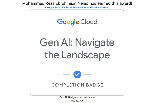 مدرک Gen AI: Navigate the Landscape از گوگل