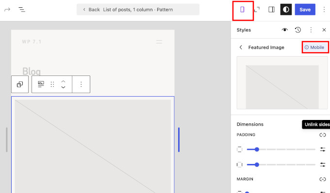 تنظیم استایل جداگانه برای موبایل، تبلت و دسکتاپ در وردپرس 7.1